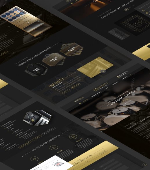 Infinity Safes Design & WordPress Development